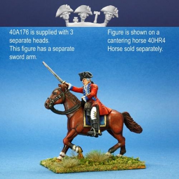Front Rank Miniatures: 40A176 British General - Major-General In Service Dress, Separate Sword 