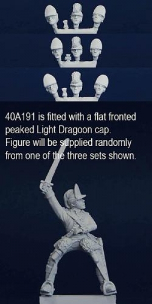 Front Rank Miniatures: 40A191 Continental Light Dragoon - Suitable For Most Regiments - Officer