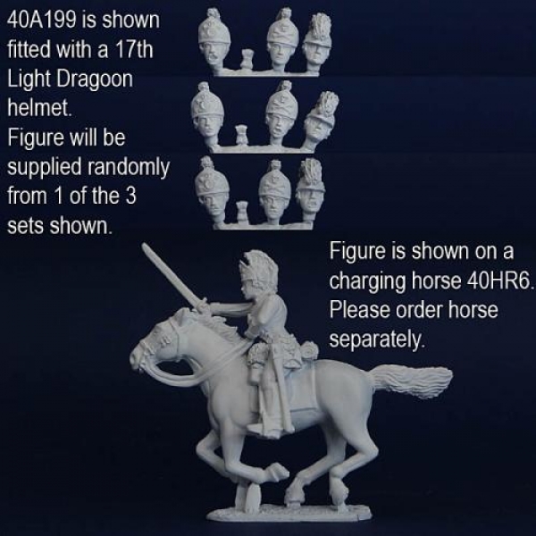 Front Rank Miniatures: 40A199 AWI (Suitable For 16th/17th Regiments) - Trooper With Separate St
