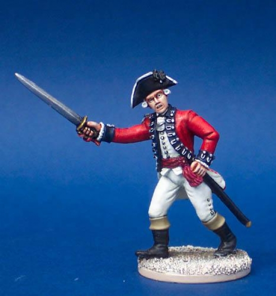 Front Rank Miniatures: 40A20 British Battalion Company Command - Officer Charging With Sword (1
