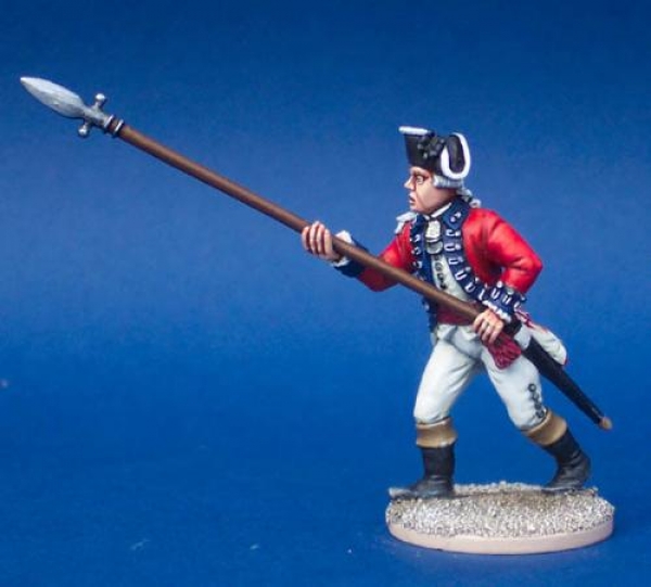 Front Rank Miniatures: 40A23 British Battalion Company Command - Officer / Standard Bearer, Cha