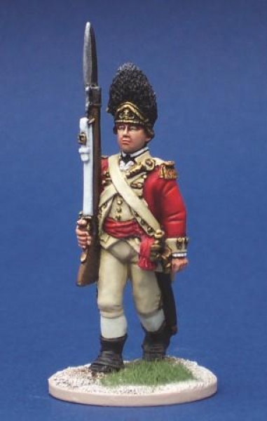 Front Rank Miniatures: 40A37 British Grenadier Command - Grenadier Officer Marching With Fusil 