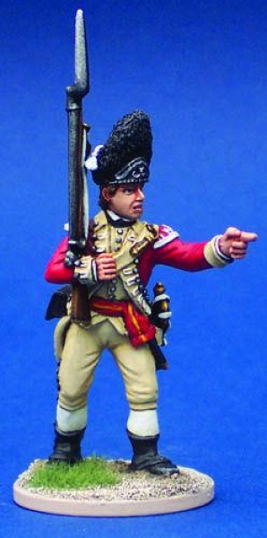 Front Rank Miniatures: 40A38 British Grenadier Command - Grenadier Sergeant With Fusil, Pointin