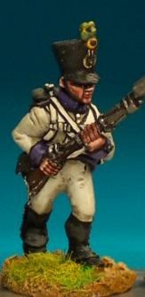 Front Rank Miniatures: AN12 German Fusilier - In Shako - Advancing, High Porte (6 figures)