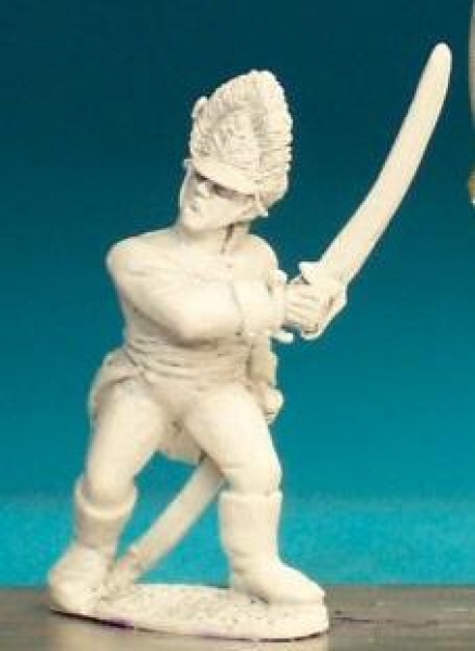 Front Rank Miniatures: AN27 German Grenadier - In Bearskin - Officer Waving Forward (6 figures)