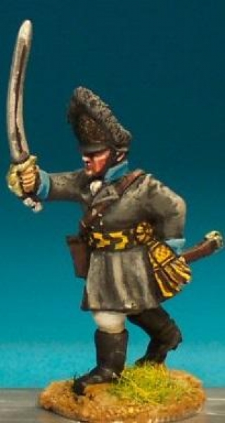 Front Rank Miniatures: AN28 German Grenadier - In Bearskin - Officer In Oberrock (6 figures)