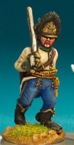 Front Rank Miniatures: AN59 Hungarian Grenadier - In Bearskin - Officer Marching (6 figures)