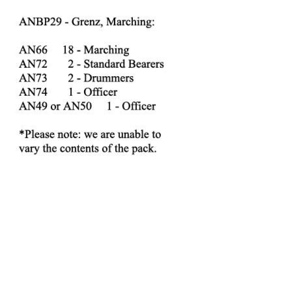 Front Rank Miniatures: ANBP29 Grenz Marching (24 Figures)