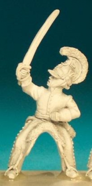 Front Rank Miniatures: ANC11 Dragoon Or Cheveaux Leger - Officer, Sabre Raised (6 figures)