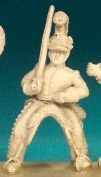 Front Rank Miniatures: ANC12 Dragoon Or Cheveaux Leger - Officer, Sabre At Rest (6 figures)
