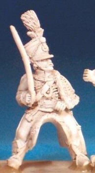 Front Rank Miniatures: ANC18 Hussar - Officer, Sabre At Rest (6 figures)