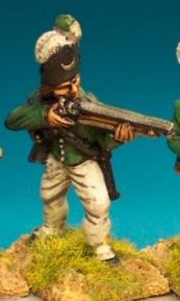 Front Rank Miniatures: AWB29 Queens Rangers Rifleman Firing (6 figures)