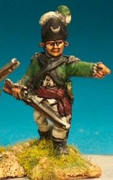 Front Rank Miniatures: AWB31 Queen's Rangers Officer Pointing (6 figures)