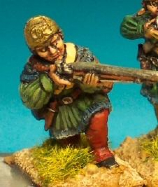 Front Rank Miniatures: AWB32 Butlers Ranger In Hunting Shirt Kneeling. Firing (6 figures)