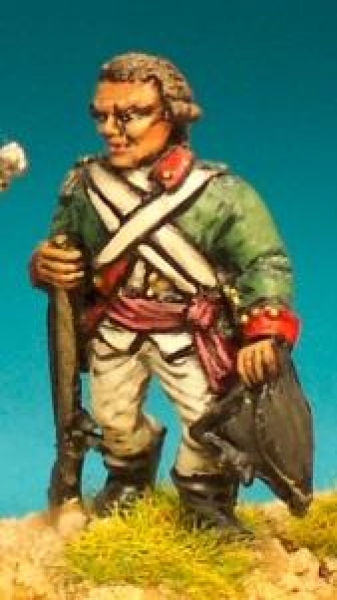 Front Rank Miniatures: AWB37 Butlers Ranger Officer Hat In Hand (6 figures)