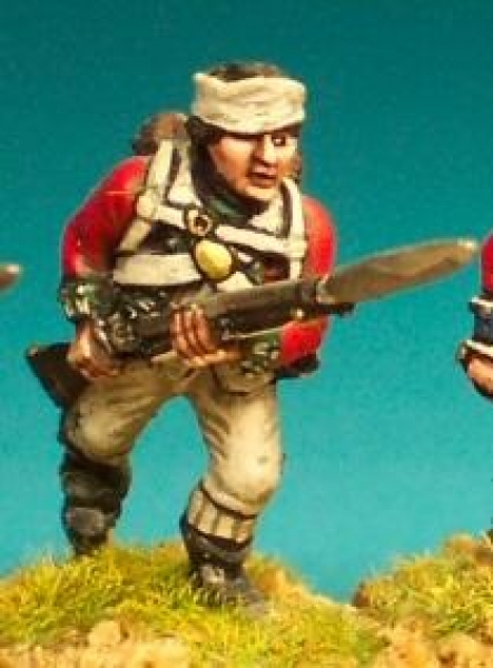 Front Rank Miniatures: AWB48 British Battalion Company. Charging. Bandaged Head (6 figures)
