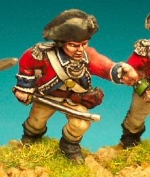 Front Rank Miniatures: AWB49 British Battalion Company Officer. Charging (6 figures)