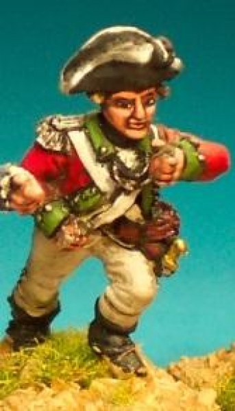 Front Rank Miniatures: AWB50 British Battalion Company Standard Bearer Charging (6 figures)