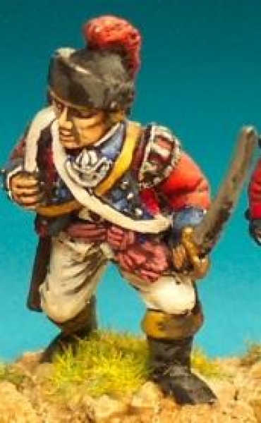 Front Rank Miniatures: AWB64 British Light Company Officer, Crested Cap (6 figures)