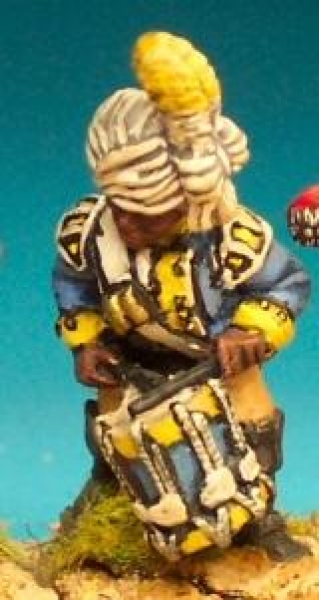 Front Rank Miniatures: AWBC11 Dismounted Brunswick Dragoon Negro Drummer (6 figures)