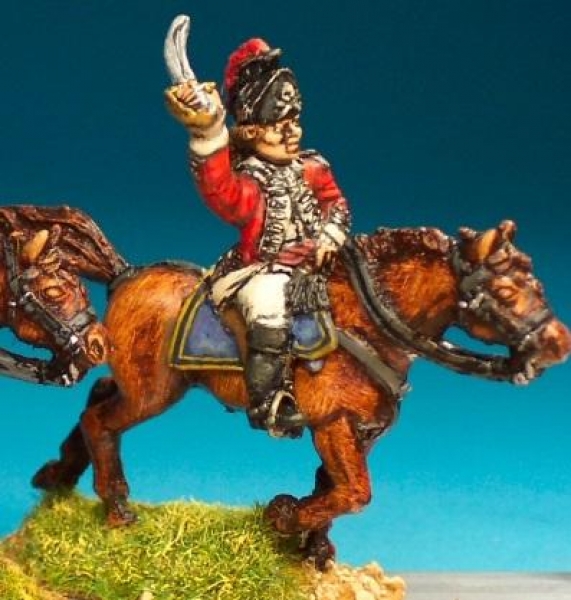 Front Rank Miniatures: AWBC2 17th Light Dragoon Officer (6 figures)