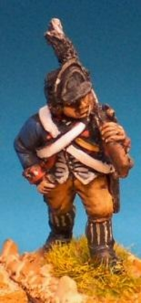 Front Rank Miniatures: AWC11 Infantryman In Light Infantryman Cap Marching Shouldered Musket (6