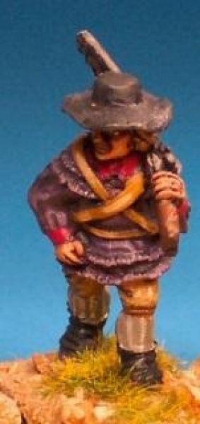 Front Rank Miniatures: AWC13 Infantryman In Hunting Shirt & Slouch Hat. Marching. Shouldered Mu