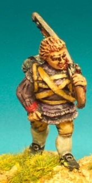 Front Rank Miniatures: AWC15 Infantryman In Hunting Shirt. Bareheaded, Marching. Shouldered Mus