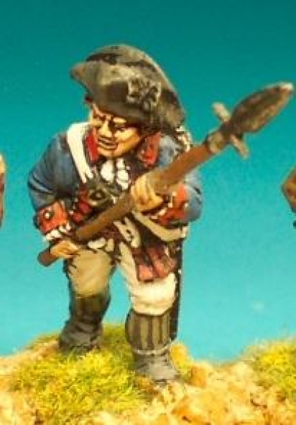 Front Rank Miniatures: AWC16 Officer Advancing With Spontoon (6 figures)