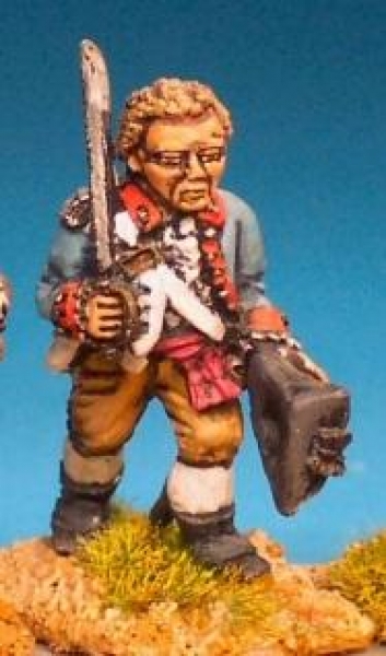 Front Rank Miniatures: AWC18 Officer Advancing With Sword. Hat In Hand (6 figures)