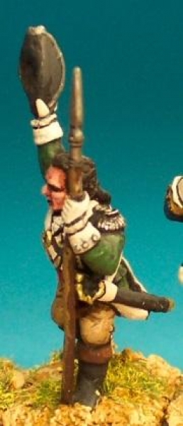 Front Rank Miniatures: AWC54 Officer With Spontoon. Waving Hat (6 figures)