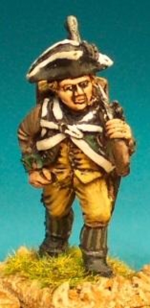 Front Rank Miniatures: AWC9 Infantryman In Tricorn Marching Shouldered Musket (6 figures)