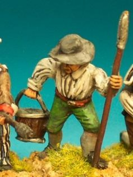 Front Rank Miniatures: AWCA2 Gunner With Bucket And Scoop (6 figures)