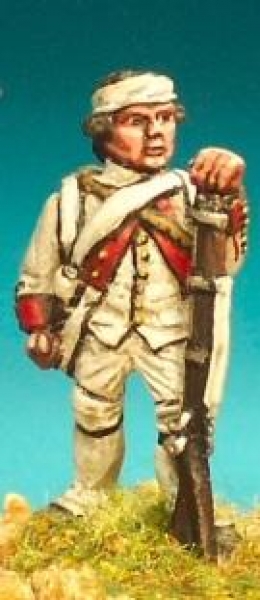 Front Rank Miniatures: AWF11 Fusilier Bandaged Head Standing At Ready (1779) (6 figures)