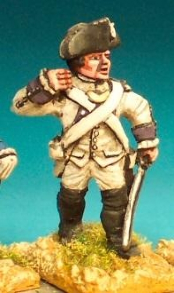 Front Rank Miniatures: AWF19 Standard Bearer In Cocked Hat (1779) (6 figures)