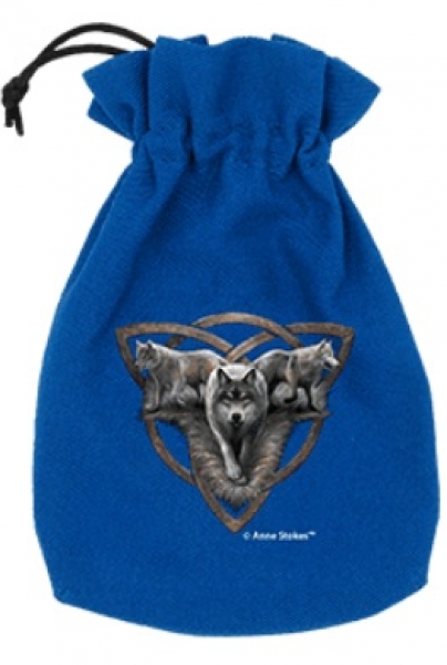 Dice Bags: Dice Pouch - Wolf Trio