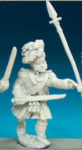 Front Rank Miniatures: BN106 Highland Command - Officer In Full Highland Dress (6 figures)