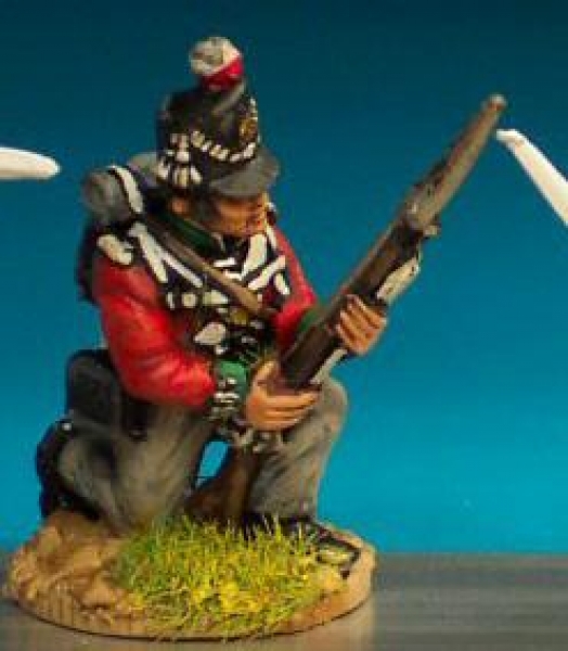 Front Rank Miniatures: BN10 British Infantryman - Centre Company - Belgic Shako - Kneeling (6 f
