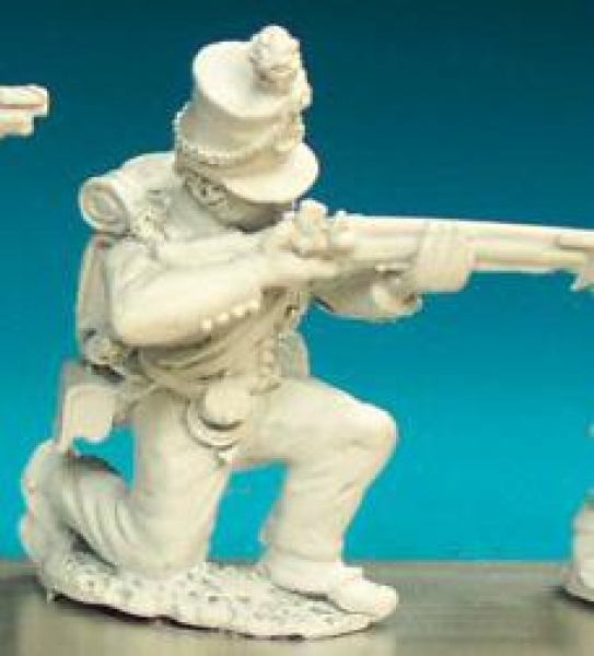 Front Rank Miniatures: BN118 Private Kneeling Firing (95th Rifles) (6 figures)