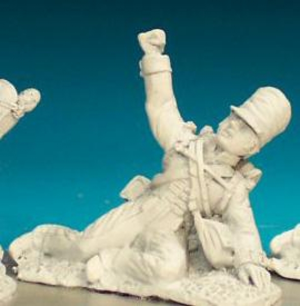 Front Rank Miniatures: BN17 British Infantryman - Centre Company - Belgic Shako - Crawling Woun