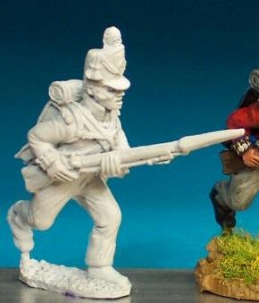 Front Rank Miniatures: BN1 British Infantryman - Centre Company - Belgic Shako -  Charging (6 f