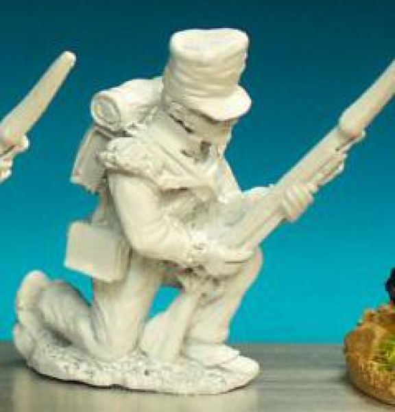 Front Rank Miniatures: BN33 Flank Company In Belgic Shako - Grenadier Or Light Co. Kneeling. Covered