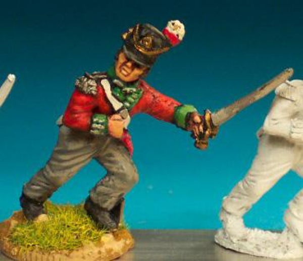 Front Rank Miniatures: BN34 Officer Charging (6 figures)