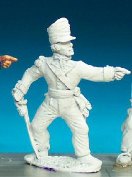 Front Rank Miniatures: BN40 Officer - Belgic Shako - Officer Standing. Covered Shako (6 figures)