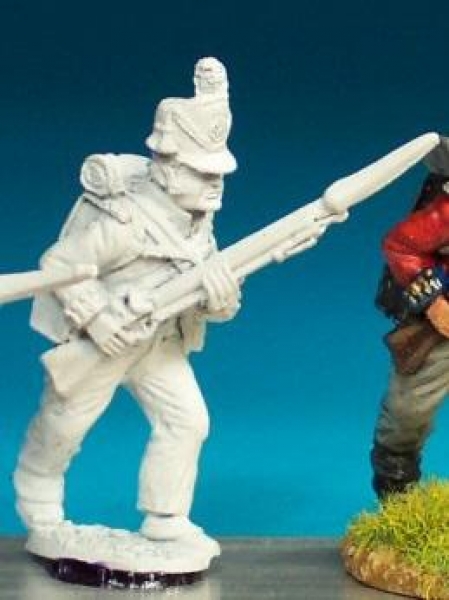 Front Rank Miniatures: BN4 British Infantryman - Centre Company - Belgic Shako - Advancing (6 figure