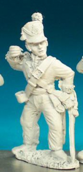 Front Rank Miniatures: BN54 Standard Bearer - Belgic Shako - Standard Bearer Standing (6 figures)