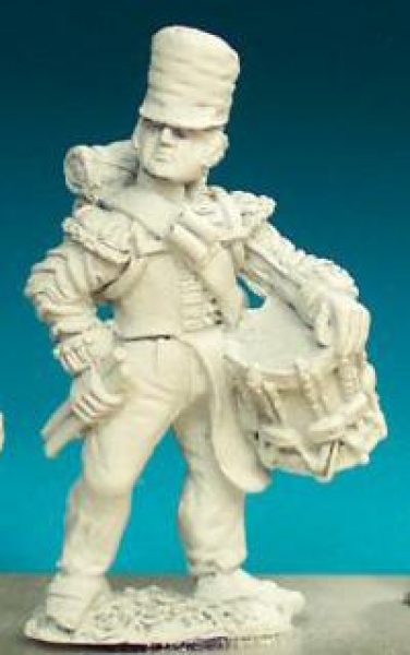 Front Rank Miniatures: BN61 Musician - Belgic Shako - Drummer Standing Covered Shako (6 figures)