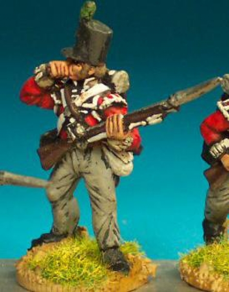 Front Rank Miniatures: BN65 Light Infantryman Stovepipe Shako - Biting Cartridge (6 figures)