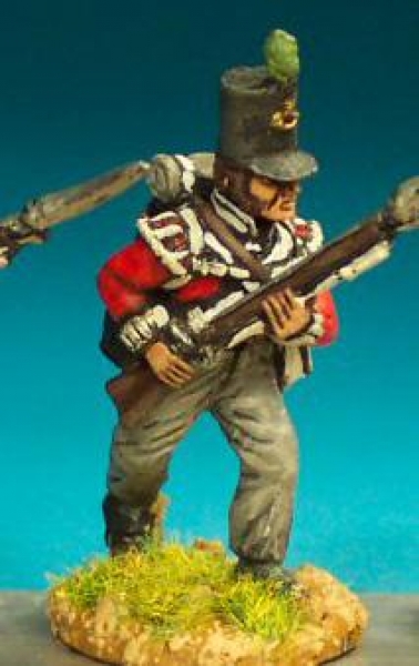 Front Rank Miniatures: BN66 Light Infantryman Stovepipe Shako - Advancing (6 figures)