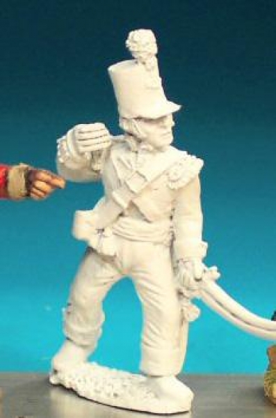 Front Rank Miniatures: BN69 Light Infantry Command- Stovepipe Shako - Standard Bearer (6 figures)